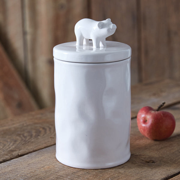 Large Ceramic Piglet Storage Canister