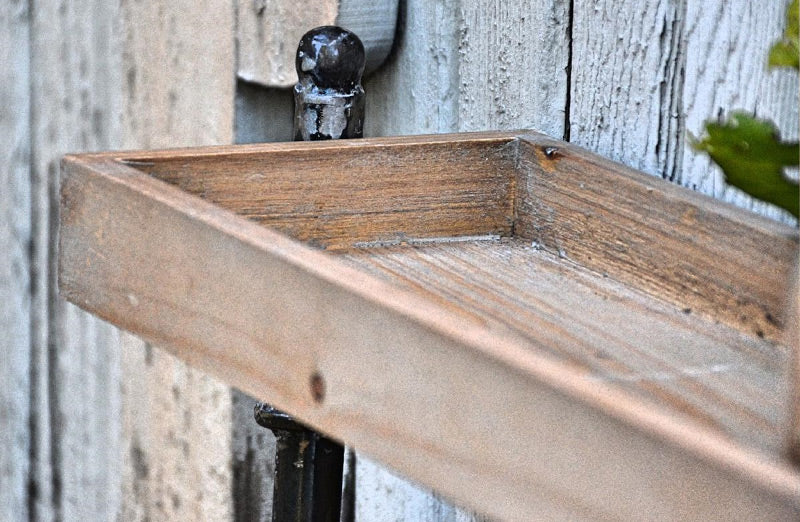 Rustic Wood and Pipe Shelf