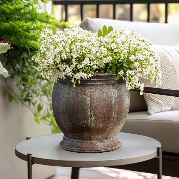 Weathered Patina Outdoor Planter