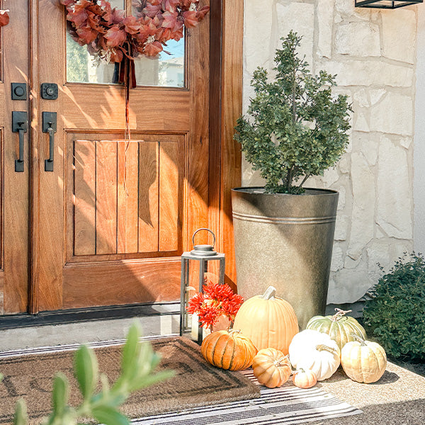 29 Inch Galvanized Metal Large Outdoor Planters, Set of 2