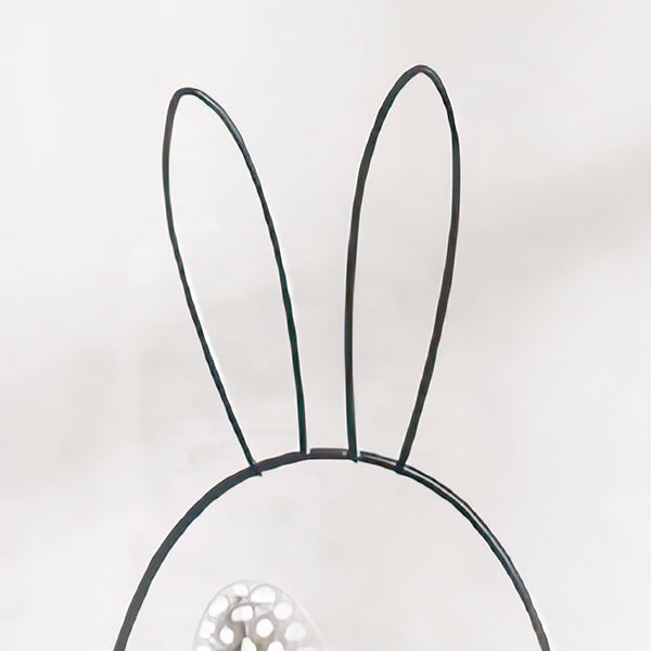 Easter Bunny Metal Planters, Set of Two