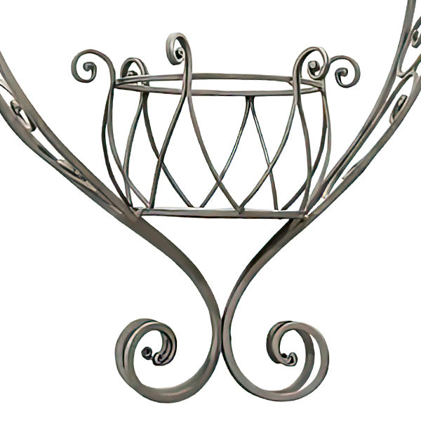 Ornamental Hanging Metal Heart Shaped Planters, Set of Two
