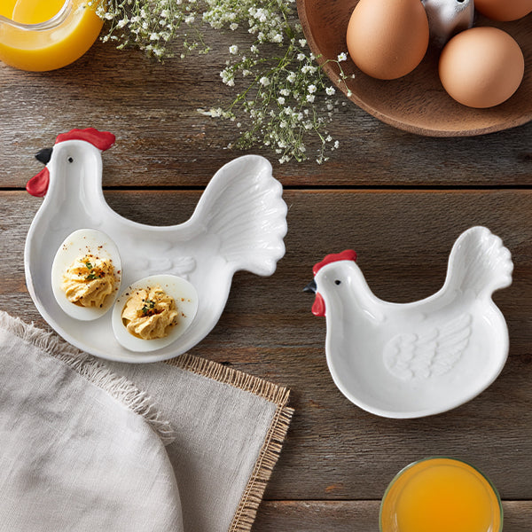 Farmhouse Friends Serving Plates, Set of Two