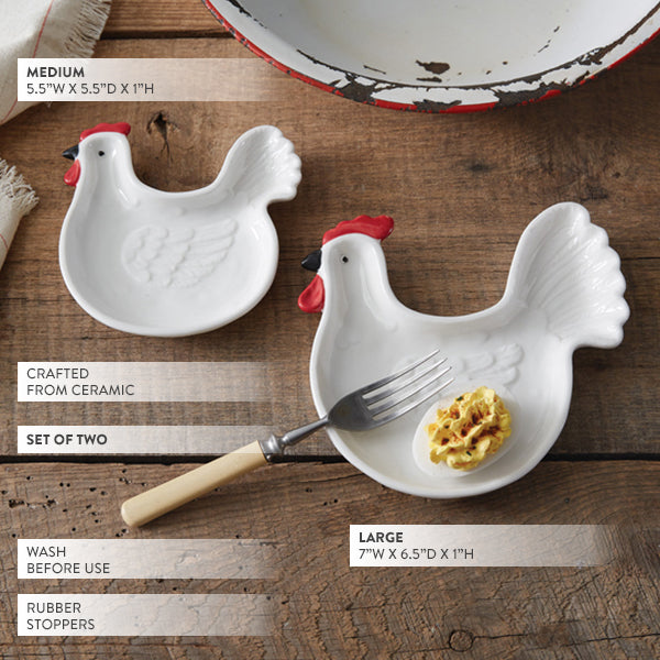 Farmhouse Friends Serving Plates, Set of Two