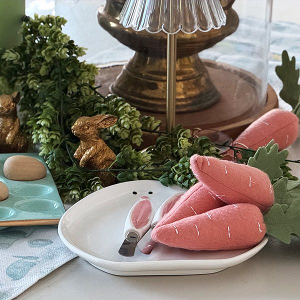 Bunny Ear Serving Plate with Spreader, Set of Three