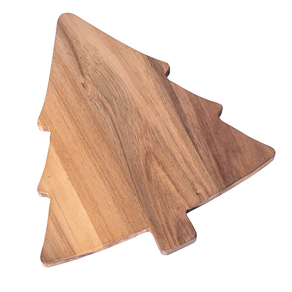 Wood Christmas Tree Serving Platter