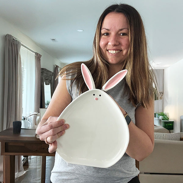 Bunny Ear Serving Plate with Spreader, Set of Three
