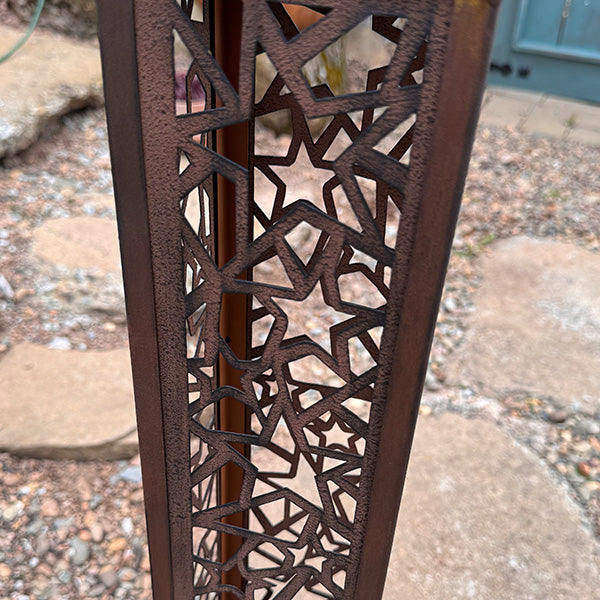 Interchange-a-glow Series: Star Pattern Solar Light Pillars