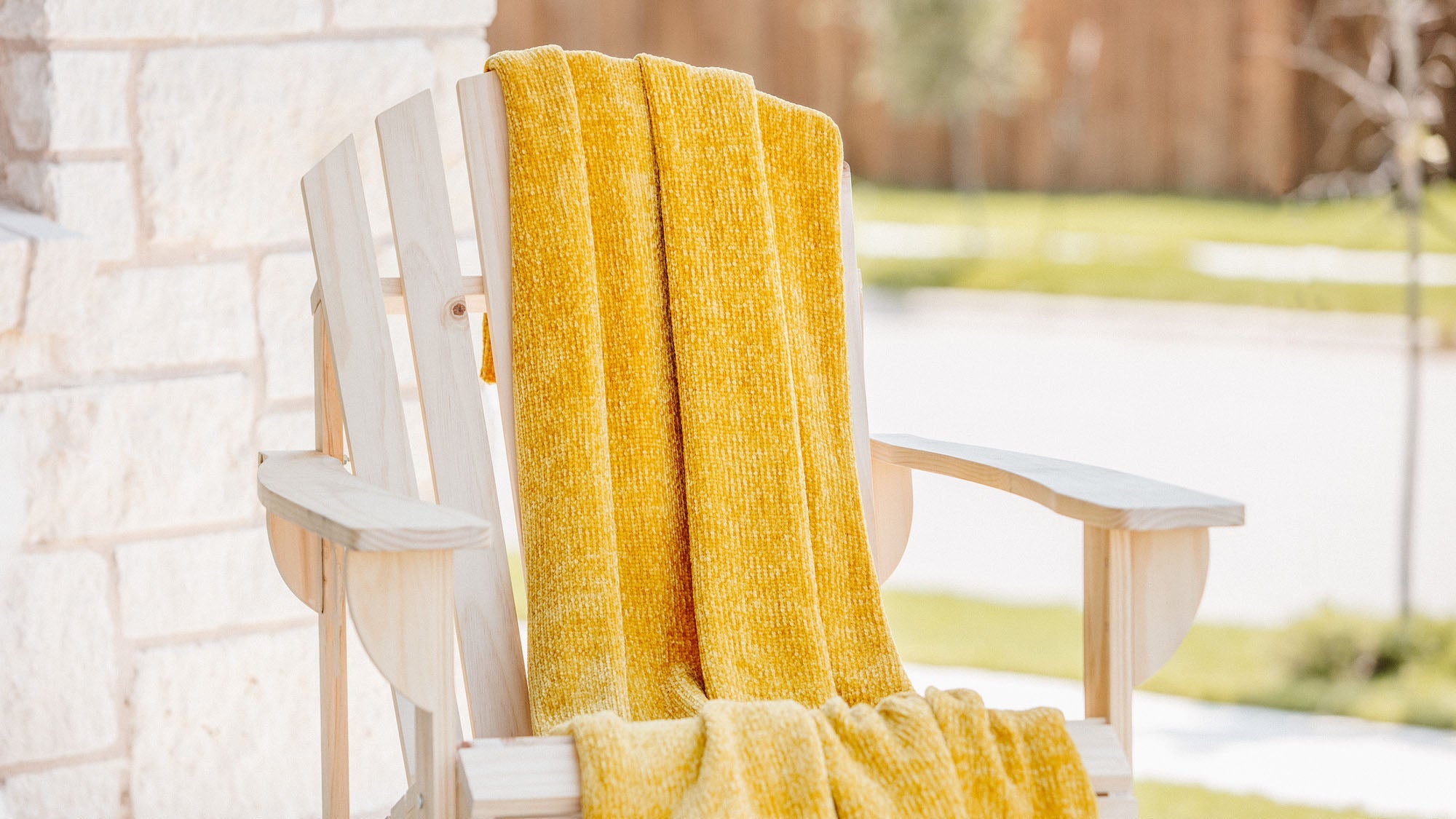 Chenille Luxe Border Throw Blanket-Tolkye