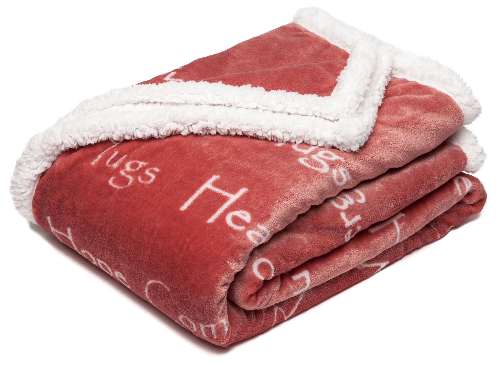 Gift Faux Fur Comfort Words Throw Blanket-Tolkye