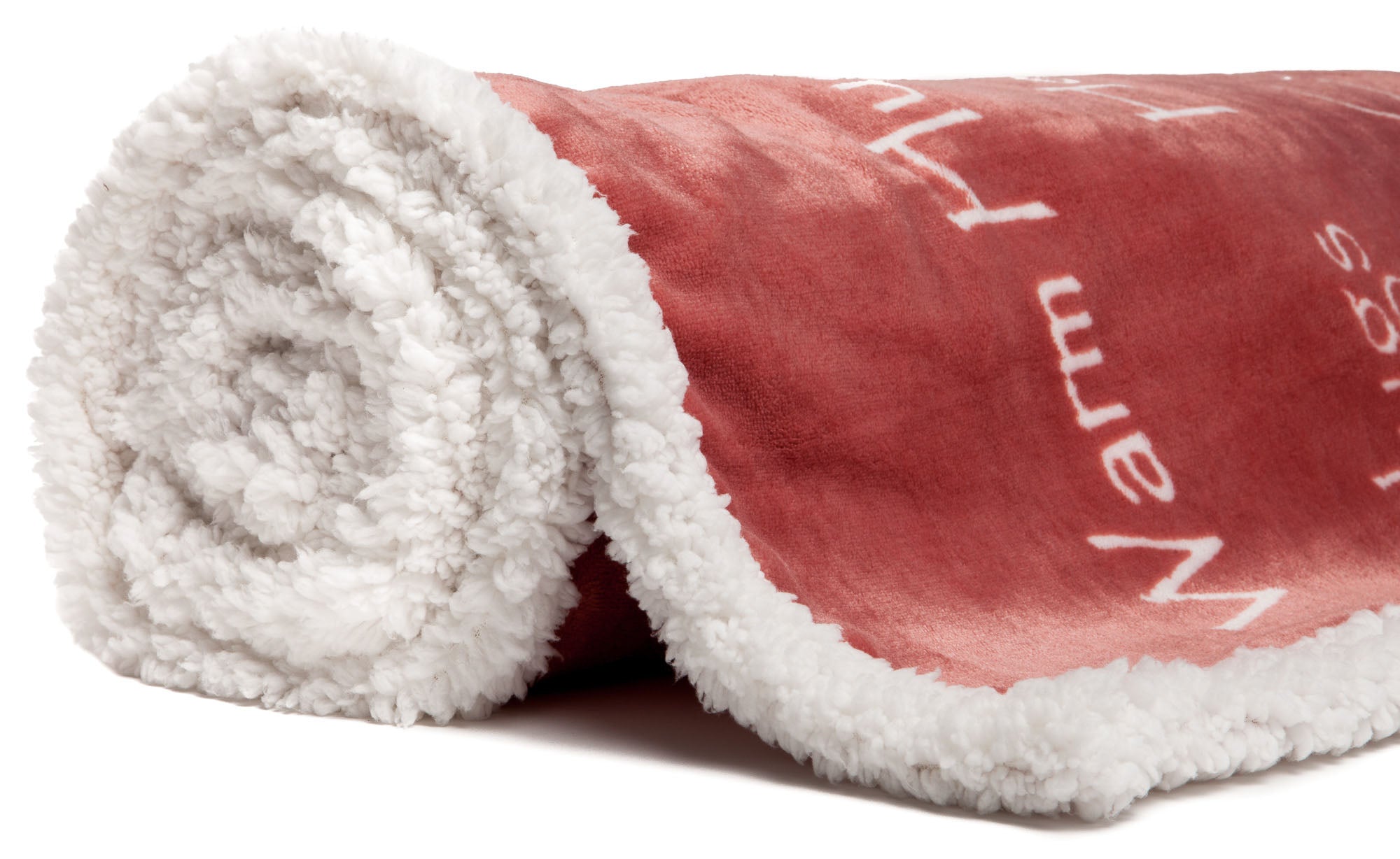 Gift Faux Fur Comfort Words Throw Blanket-Tolkye