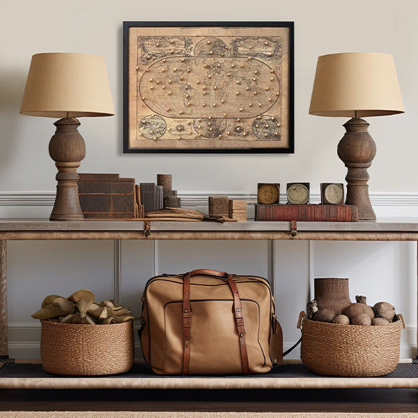 Personalized Push Pin World Map