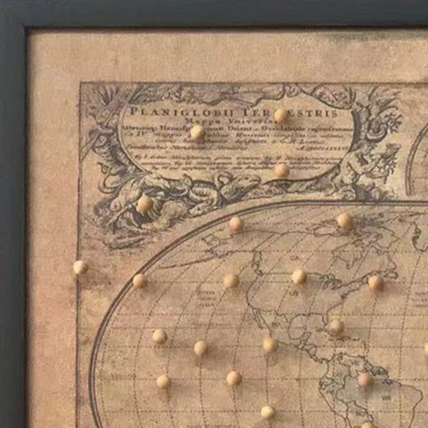 Personalized Push Pin World Map