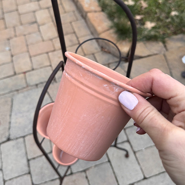 6 Pot Terra Cotta Plant Rack