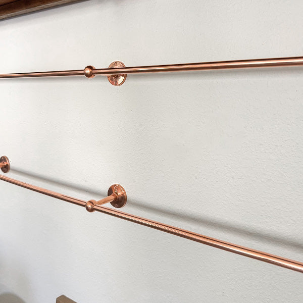 Antique Inspired Hanging Pot Rack Rail, Choose Your Style