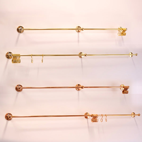 Antique Inspired Hanging Pot Rack Rail, Choose Your Style