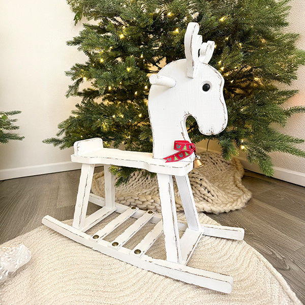 Distressed Wood Rocking Horse