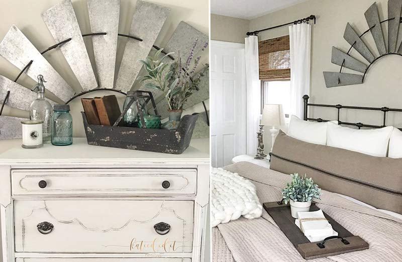 58 Inch Half Windmill Decor