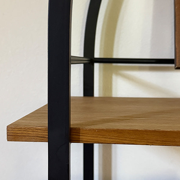 Four Layer Open Display Wood Shelf