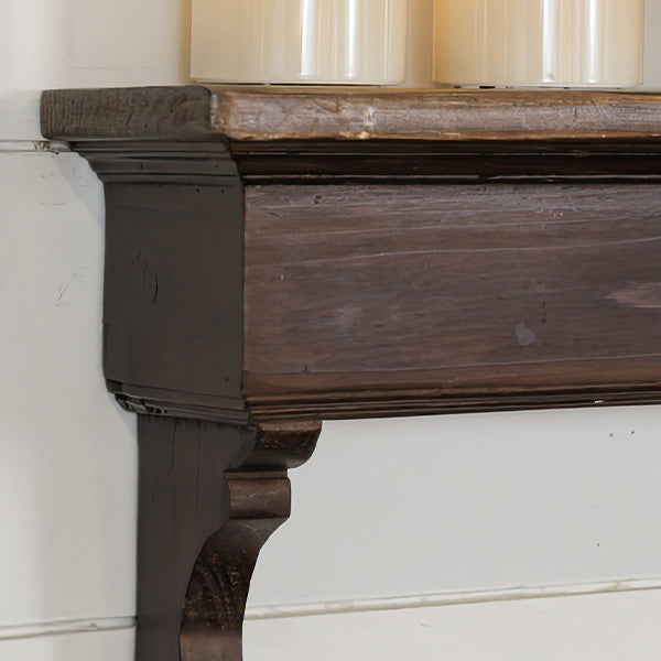 Rustic Wall Mounted Wood Wall Shelf
