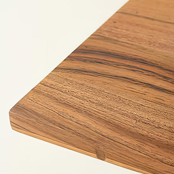 Floating Acacia Wood Shelves, Set of Two