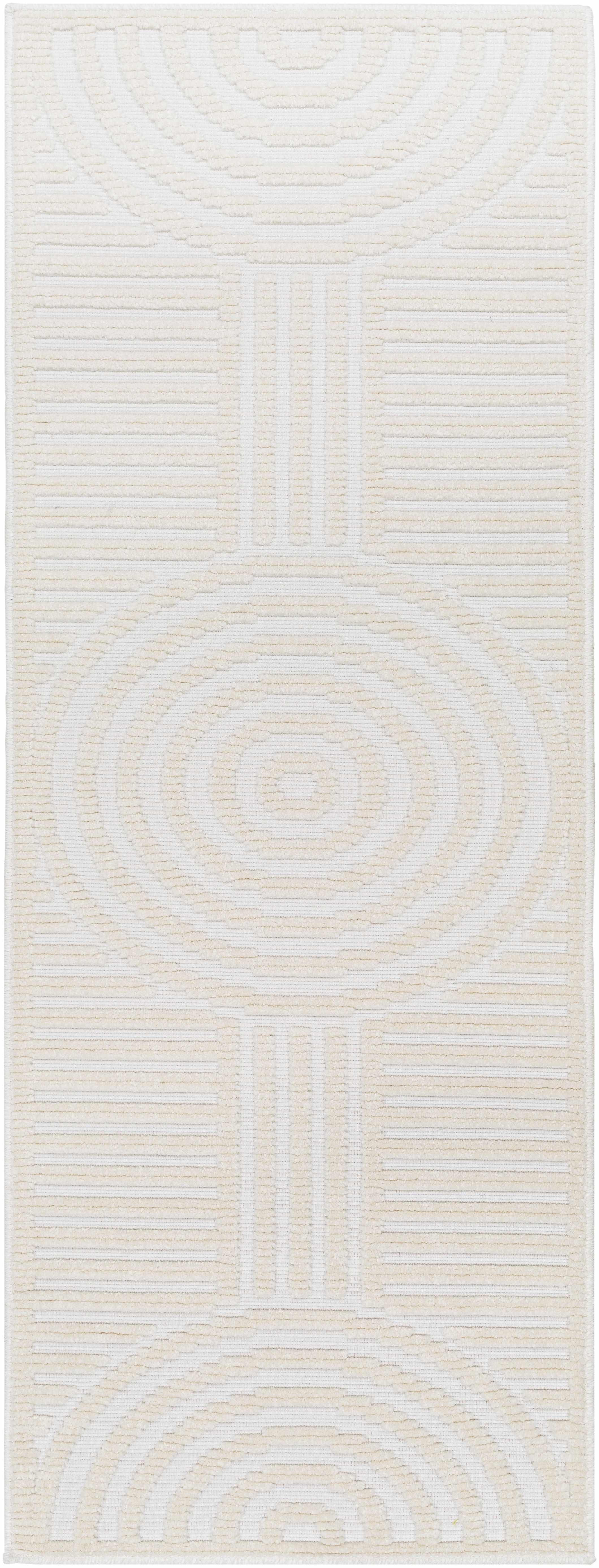 Off White Washable Area Rug