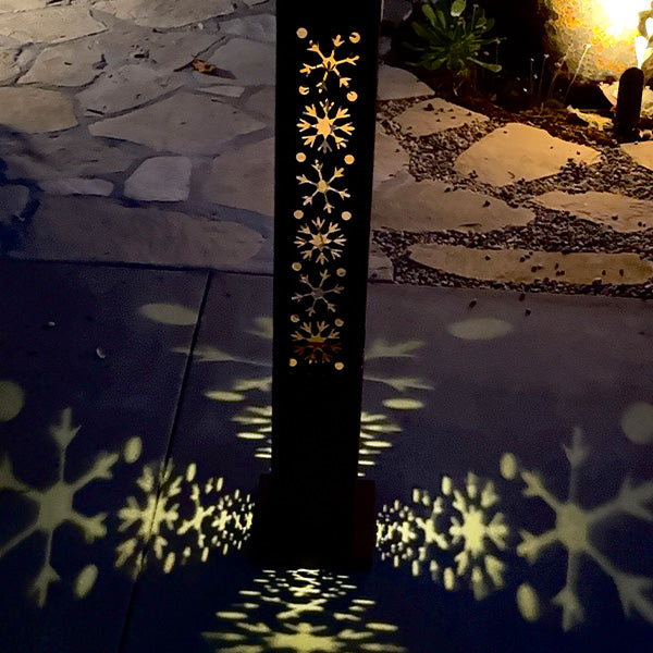 Interchange-a-glow Series: Snowflake Pattern Light Pillars