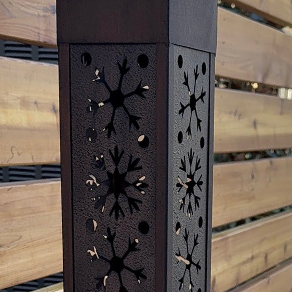 Interchange-a-glow Series: Snowflake Pattern Light Pillars