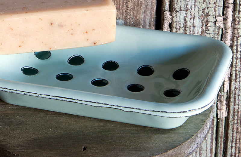 Enamelware Soap Dish  Set of 2