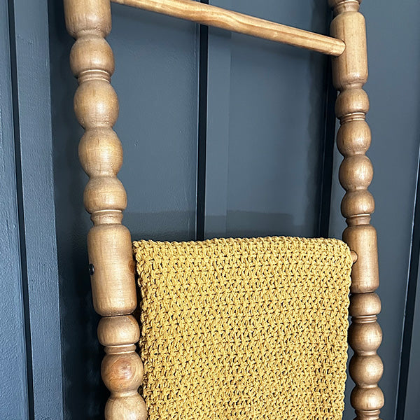 72 Inch Turned Wood Spindle Display Ladder