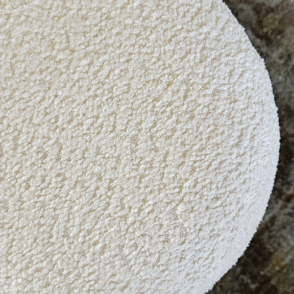 Ribbed Boucle Storage Ottomans, Set of 2