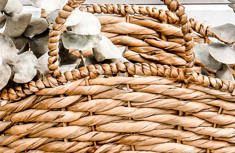 Woven Hyacinth Storage Basket