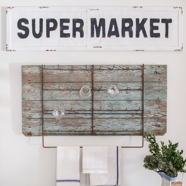 *LONG* Embossed Super Market Sign