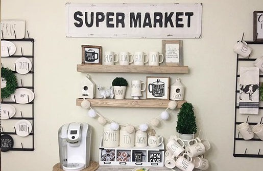 *LONG* Embossed Super Market Sign