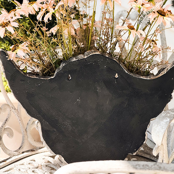 Large Distressed Outdoor Swan Planter