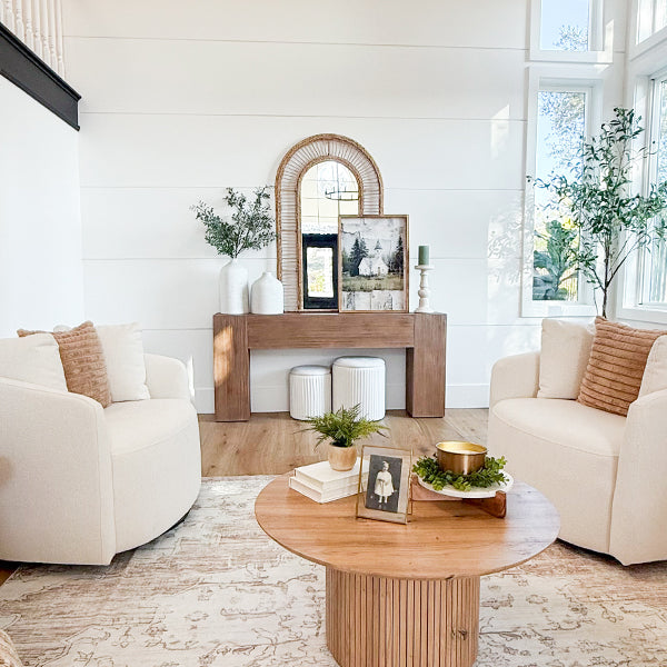 66 Inch Distressed Pine Wood Console Table