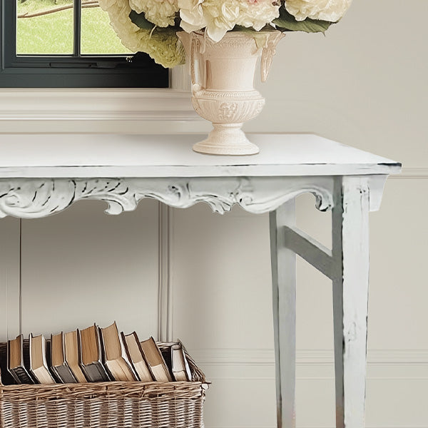 French Country Distressed Console Table
