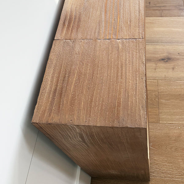 66 Inch Distressed Pine Wood Console Table