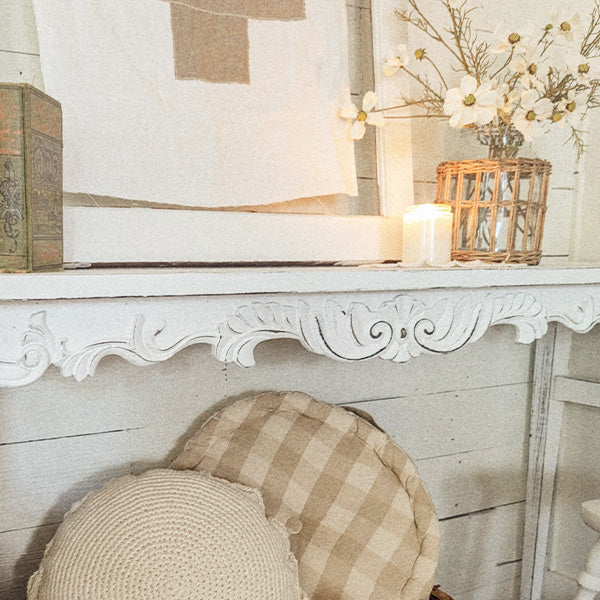 French Country Distressed Console Table