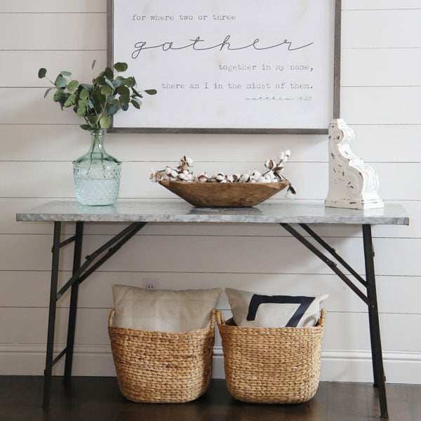 *HUGE* Distressed Galvanized Metal Table