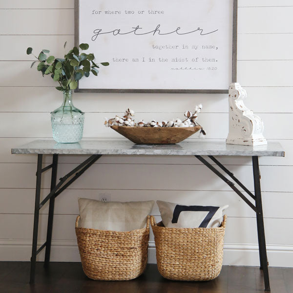 *HUGE* Distressed Galvanized Metal Table