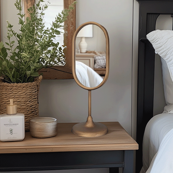 Rustic Iron Tabletop Mirror, Choose Your Style