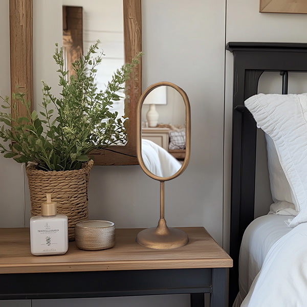 Rustic Iron Tabletop Mirror, Choose Your Style