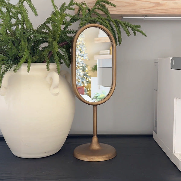 Rustic Iron Tabletop Mirror, Choose Your Style