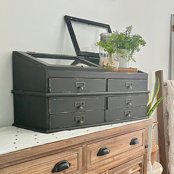 Large Wooden Apothecary Chest