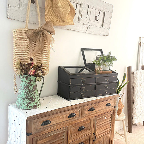 Large Wooden Apothecary Chest