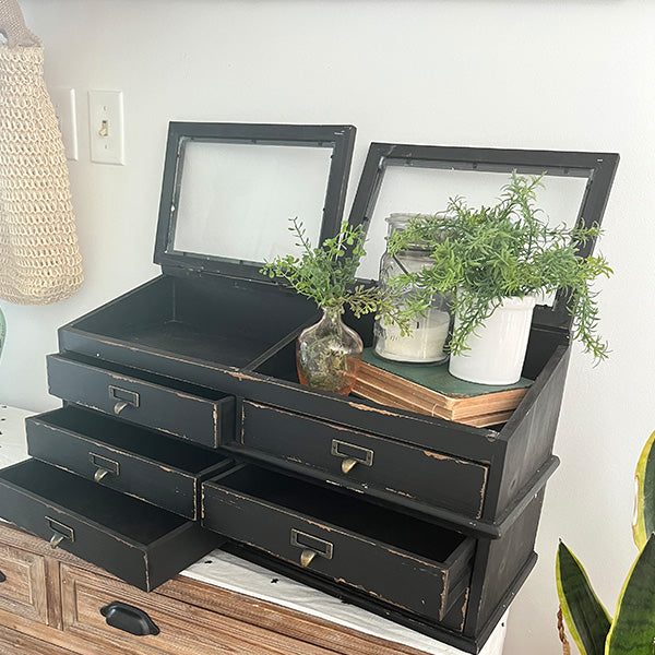Large Wooden Apothecary Chest