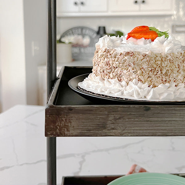 Black Metal Three Tiered Display Tray