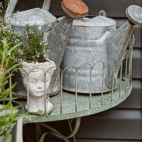 71 Inch Iron Conservatory Tiered Shelf