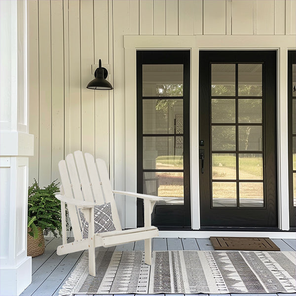 White Wooden Adirondack Chair